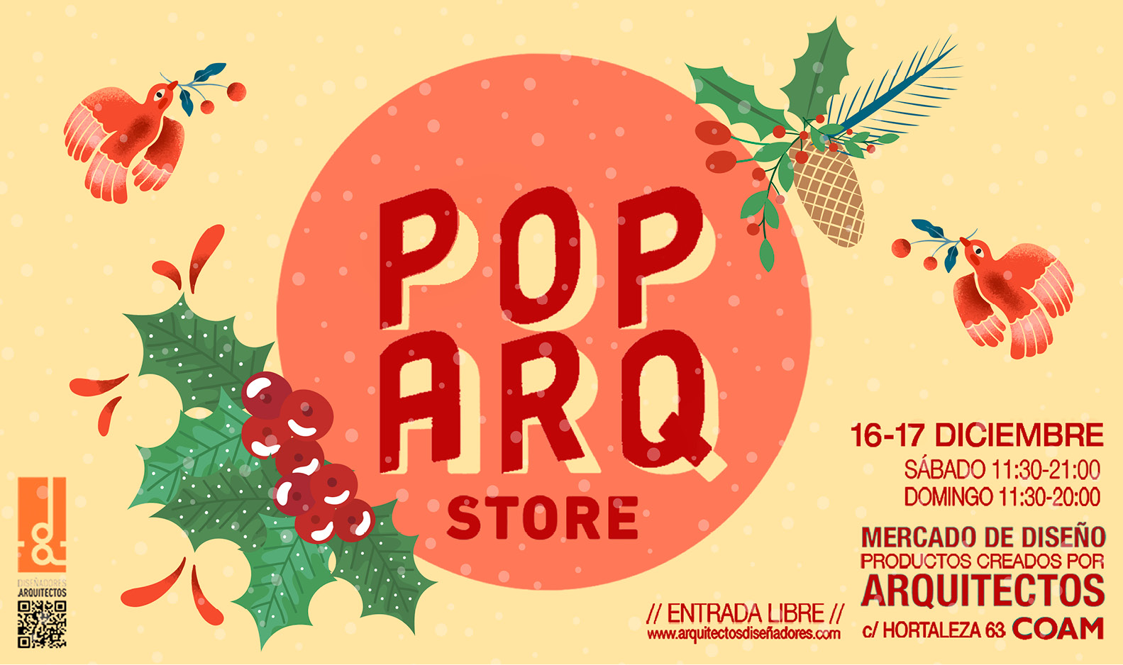 Mercado de diseño de arquitectos de Madrid -  Pop Arq Navidad 2023